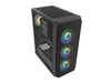 Fury PC Case Shobo SH4F RGB Midi Tower Window Black - Кутии за компютър<<<FURY компютърна