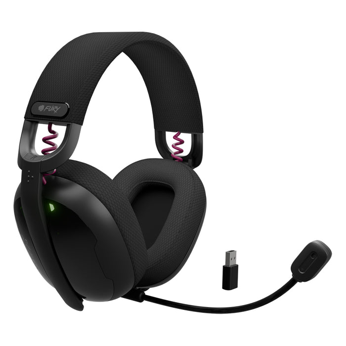 Fury Gaming Headset, Fukiya F6, Wireless With Microphone, Black