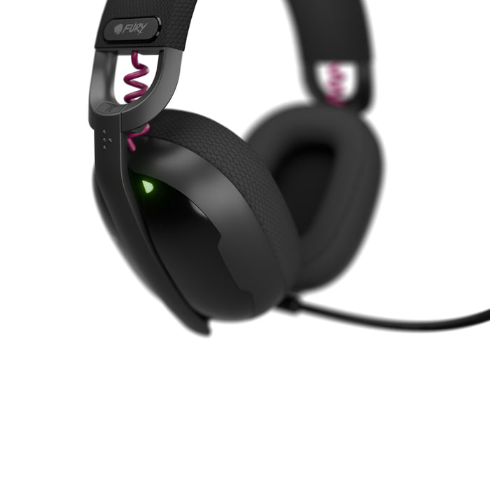 Fury Gaming Headset, Fukiya F6, Wireless With Microphone, Black