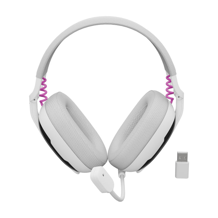 Fury Gaming Headset, Fukiya F6, Wireless With Microphone, White