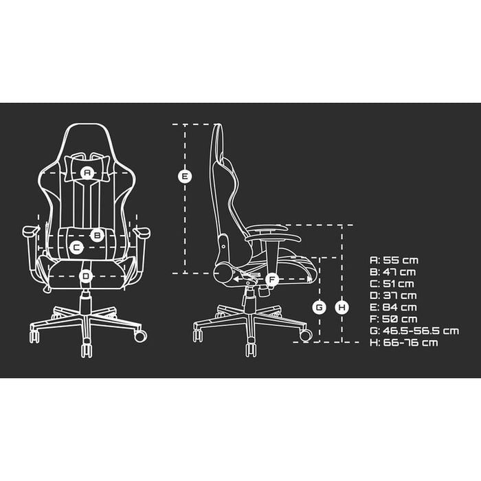 Fury Gaming chair, Avenger XL, White