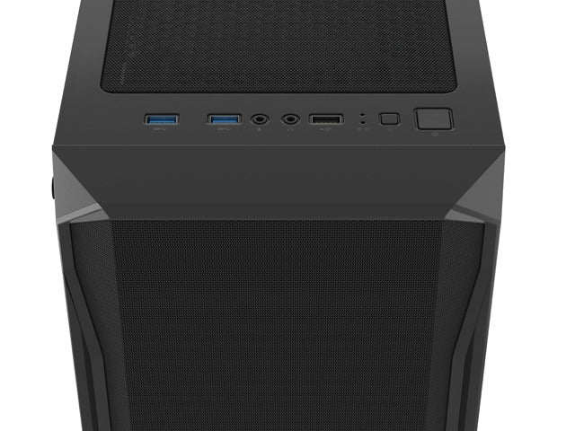 Fury PC Case Shobo SH4 RGB Midi Tower, Window, Black