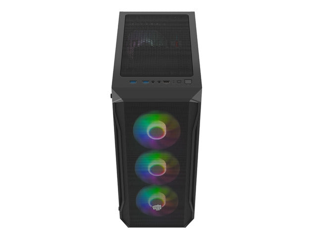 Fury PC Case Shobo SH4F RGB Midi Tower, Window, Black