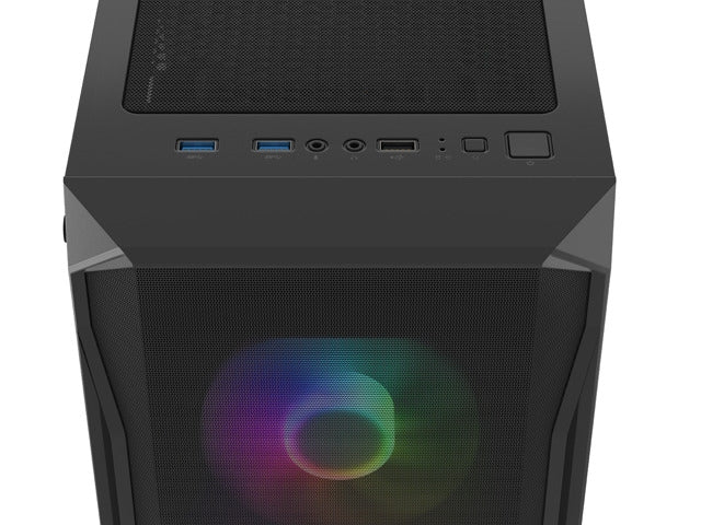 Fury PC Case Shobo SH4F RGB Midi Tower, Window, Black