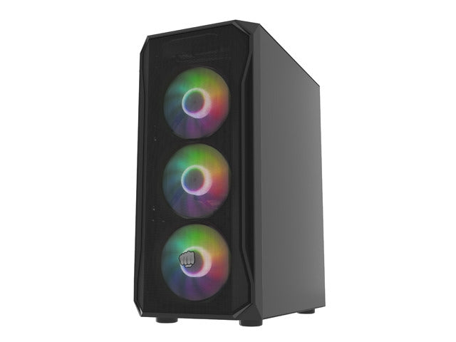 Fury PC Case Shobo SH4F RGB Midi Tower, Window, Black
