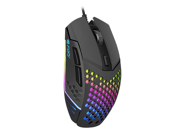 Fury Gaming Mouse Battler 6400 DPI Optical With Software Black