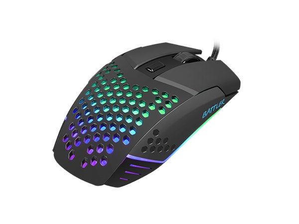 Fury Gaming Mouse Battler 6400 DPI Optical With Software Black