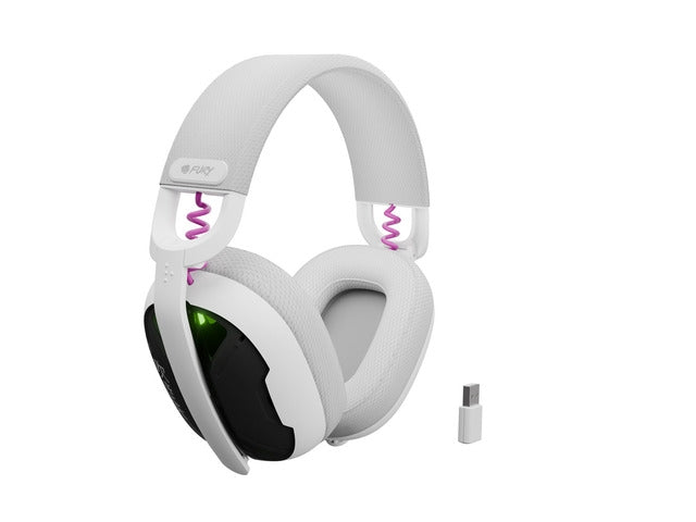 Fury Gaming Headset, Fukiya F6, Wireless With Microphone, White