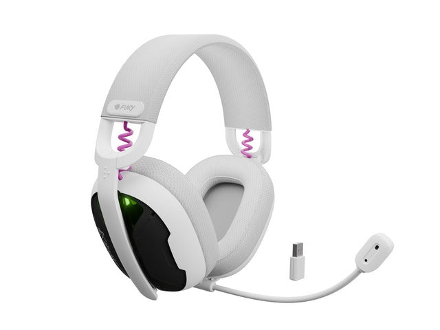 Fury Gaming Headset, Fukiya F6, Wireless With Microphone, White
