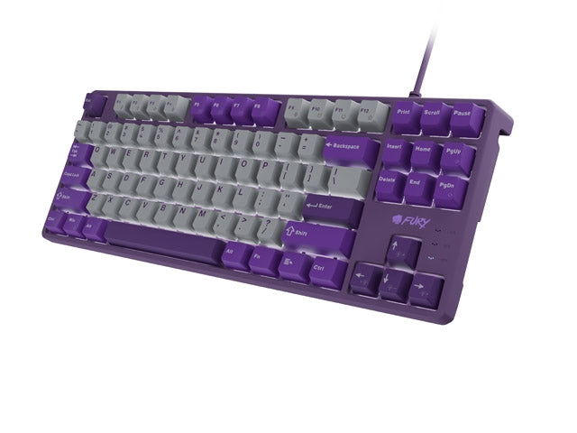 Fury Gaming Keyboard Kanabo K2, US layout, White backlight, Mechanical, Grey-Violet