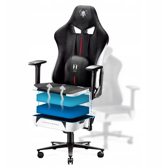 Gaming Chair Diablo Chairs DiabloX-PLAYER 2.0 White Black - Gaming armchairsGAM-FOT<<<PC