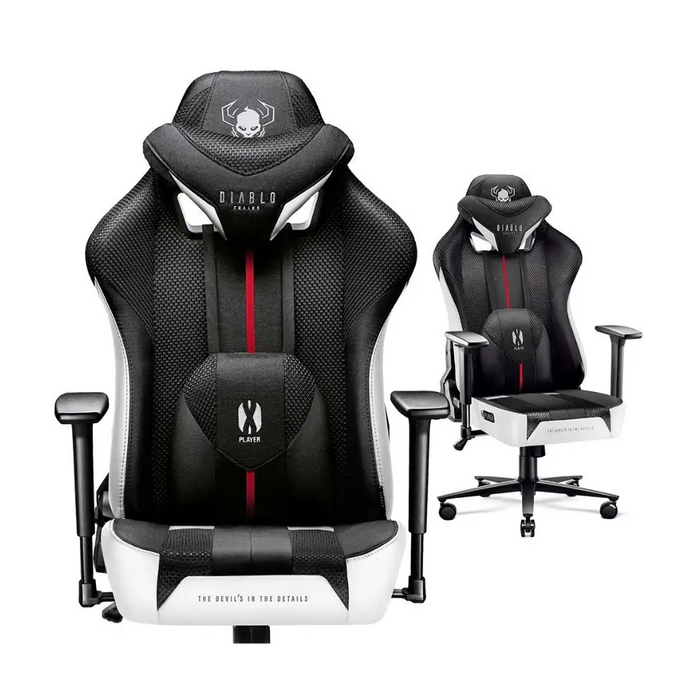 Gaming Chair Diablo Chairs DiabloX-PLAYER 2.0 White Black - Gaming armchairsGAM-FOT<<<PC