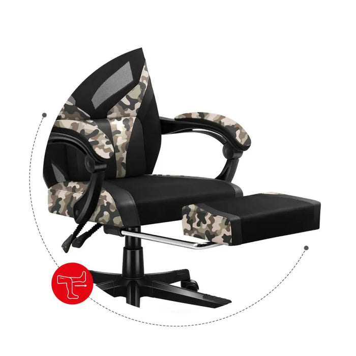 Gaming Chair Huzaro Combat 5.0 Black - Аксесоари за Игри<<<Компютър Игри<<<Компютри| Електроника<<<BigBuy&&&Gaming