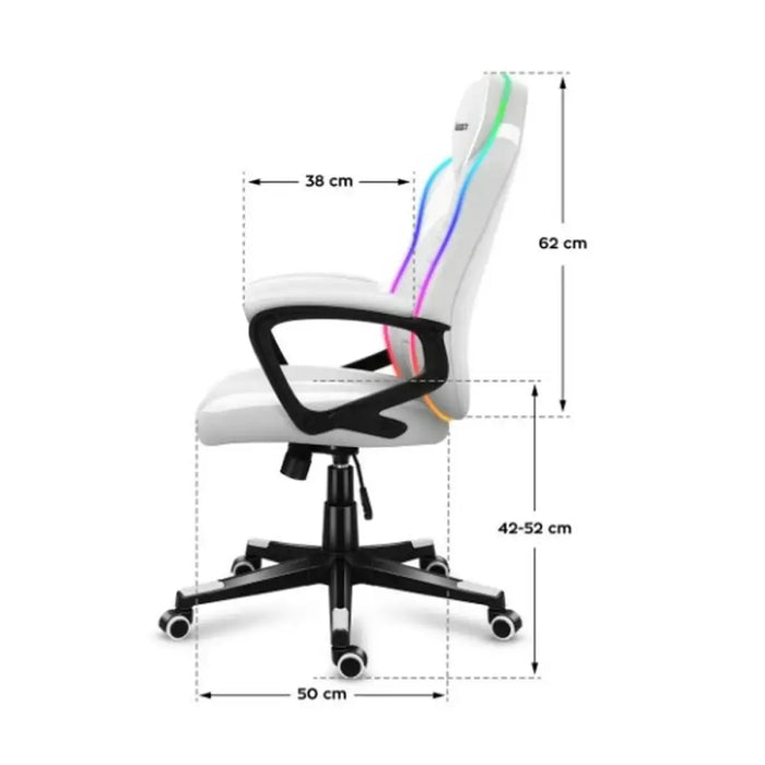 Gaming Chair Huzaro Force 2.5 White - Аксесоари за Игри<<<Компютър Игри<<<Компютри| Електроника<<<BigBuy&&&Gaming