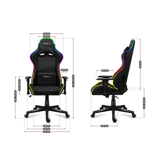 Gaming Chair Huzaro Force 6.2 RGB White - Аксесоари за Игри<<<Компютър Игри<<<Компютри| Електроника<<<BigBuy&&&Gaming