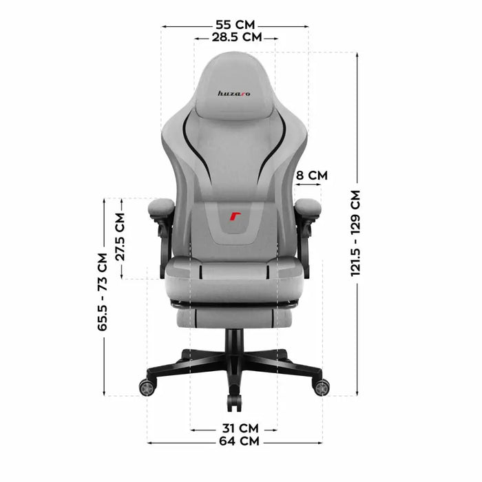 Gaming Chair Huzaro HZ-FORCE 4.6 GREY - Аксесоари за Игри<<<Компютър Игри<<<Компютри| Електроника<<<BigBuy&&&Gaming