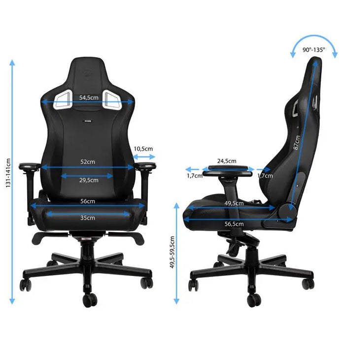 Gaming chair noblechairs EPIC Black Edition - Геймърски столове<<<Геймърска периферия<<<ValiAPI