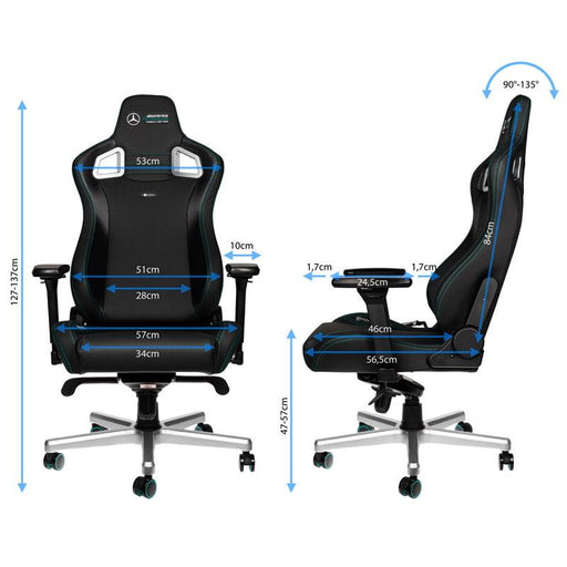 Gaming chair noblechairs EPIC Mercedes-AMG Petronas Edition - Геймърски столове<<<Геймърска периферия<<<ValiAPI