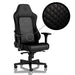 Gaming chair noblechairs HERO Real Leather Black - Геймърски столове<<<Геймърска периферия<<<ValiAPI