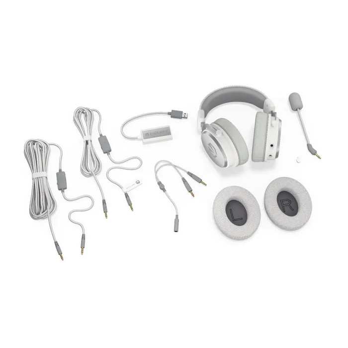 Gaming headphones ENDORFY Viro Plus 7.1 USB - Onyx White - Геймърски слушалки<<<Геймърска