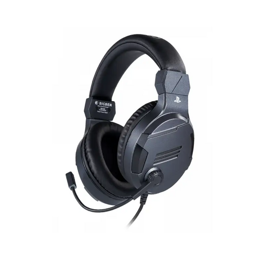 Gaming headphones Nacon Bigben PS4 Official Headset V3 Titanium Microphone Grey - Геймърски слушалки<<<Геймърска