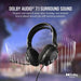 Gaming headset with microphone Corsair HS35 SURROUND v2 7.1 Dolby Audio 3.5mm/USB - Геймърски слушалки<<<Геймърска