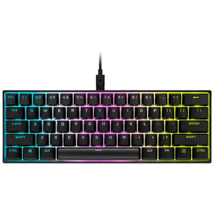 Gaming Keyboard Corsair K65 RGB MINI 60% Mechanical Gaming Black Spanish Qwerty - Компютър Игри<<<Компютри|