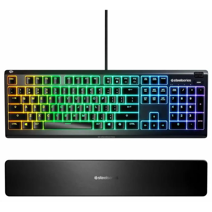 Gaming Keyboard SteelSeries Apex 3 Black Qwerty Portuguese - Компютър Игри<<<Компютри| Електроника<<<BigBuy&&&Gaming