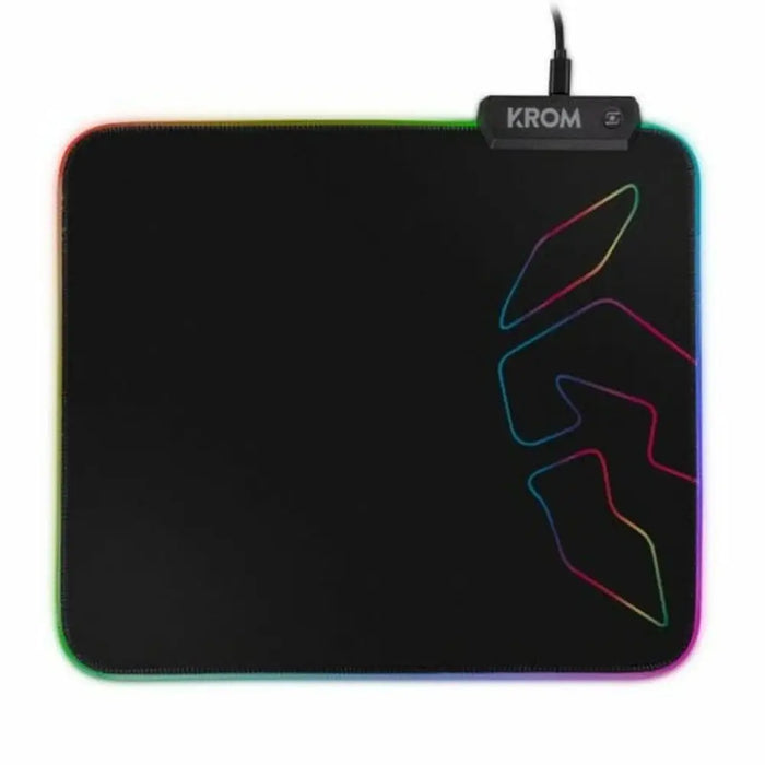 Gaming Mat with LED Illumination Krom NXKROMKNTRGB Black - Компютър Игри<<<Компютри| Електроника<<<BigBuy&&&Гейминг