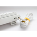 Gaming Mechanical Keyboard Ducky One 3 Pure White SF 65% Hotswap Cherry MX Clear RGB PBT Keycaps - Геймърски