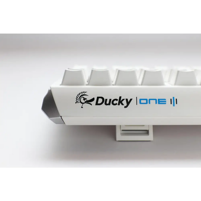 Gaming Mechanical Keyboard Ducky One 3 Pure White TKL Hotswap Cherry MX Red RGB PBT Keycaps - Геймърски