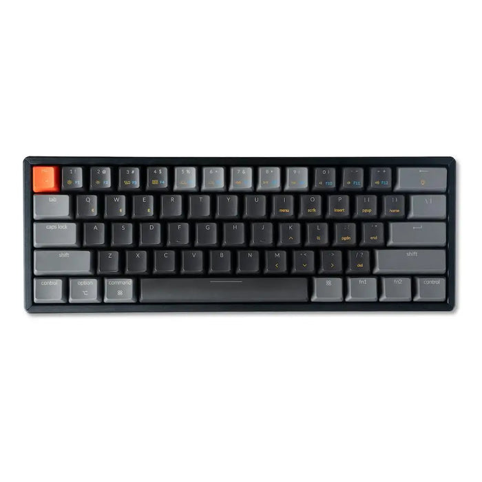 Gaming Mechanical Keyboard Keychron K12 Hot-Swappable 60% Gateron Blue Switch White LED ABS - Геймърски