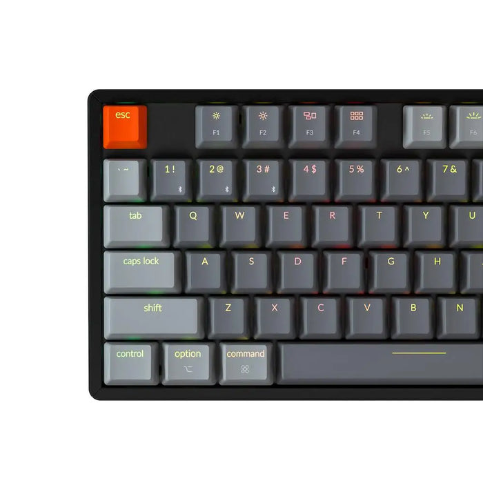 Gaming Mechanical Keyboard Keychron K8 Aluminum TKL Gateron Blue Switch RGB LED Gateron Blue Switch ABS - Геймърски