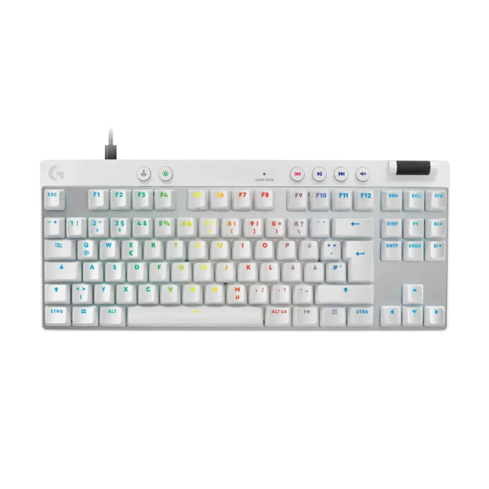 Gaming mechanical keyboard Logitech G Pro X RAPID TKL Magnetic Analog Switch White - Gaming