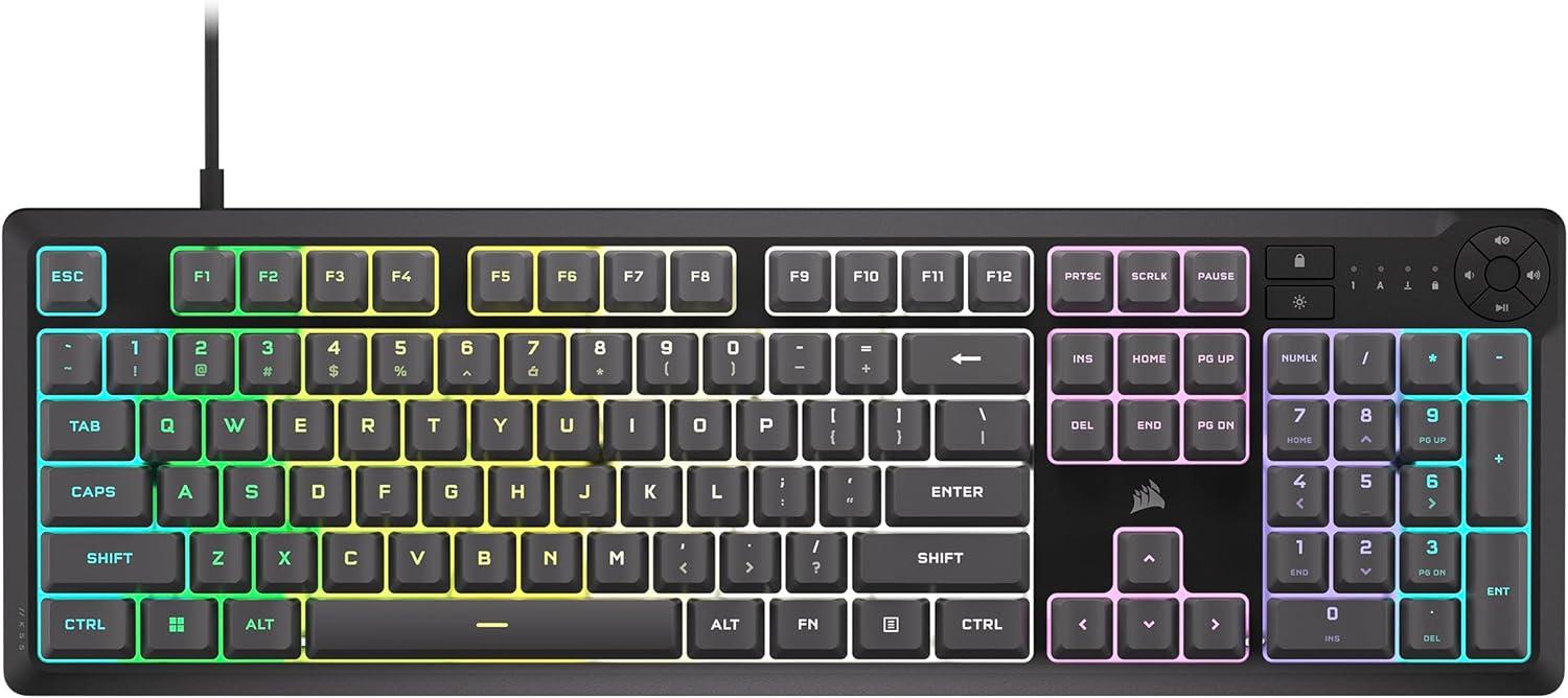 Gaming membrane keyboard Corsair K55 Core RGB - Гейминг мишки и клавиатури<<<Аксесоари за