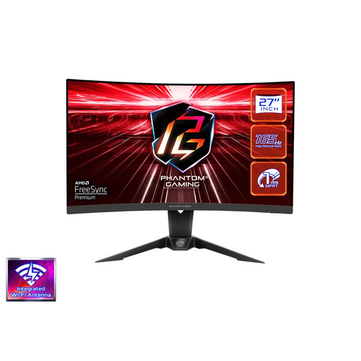Gaming Monitor ASRock PG27Q15R2A 27’’ QHD (2560X1440) 1500R VA - Монитори и публични дисплеи<<<Монитори и