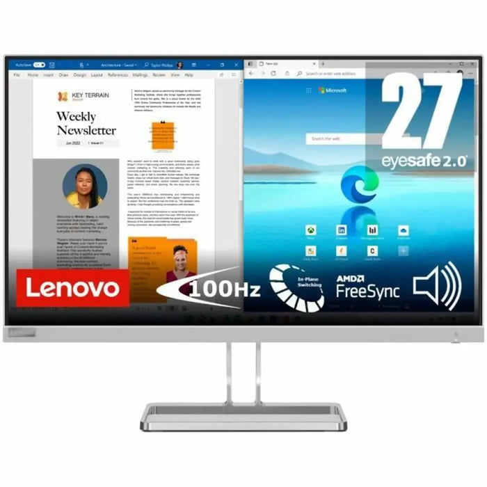 Gaming Monitor Lenovo L27i-40 27’’ Full HD - Монитори<<<Електроника Периферни и резервни части<<<Компютри|