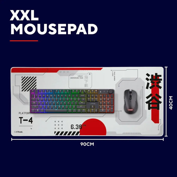 Gaming Mouse Mat Trust 25717 White - Компютър Игри<<<Компютри| Електроника<<<BigBuy&&&Гейминг Мишка и Подложка за