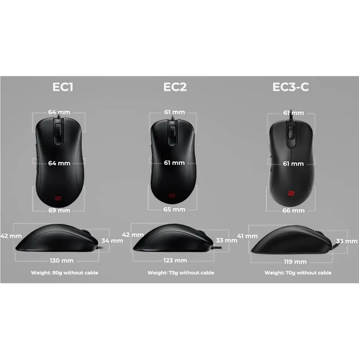 Gaming mouse ZOWIE EC1-C Black - Геймърски мишки<<<Геймърска периферия<<<ValiAPI
