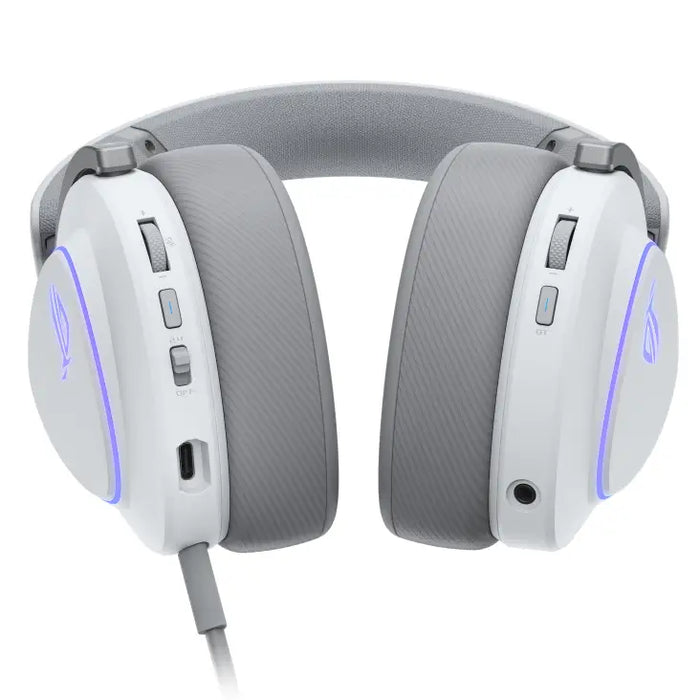 Gaming wireless headphones ASUS ROG Delta II White - USB-C Aura Sync RGB - Геймърски слушалки<<<Геймърска