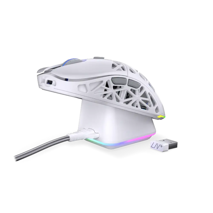 Gaming wireless mouse ENDORFY LIV Plus Onyx White - Геймърски мишки<<<Геймърска периферия<<<ValiAPI