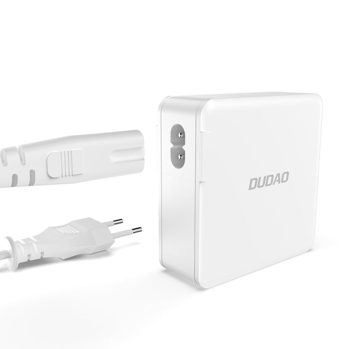 GaN 100W fast wall charger 2 x USB-C / 2 x USB Dudao A100EU - white - Cell phone USB charger<<<HurtelXML