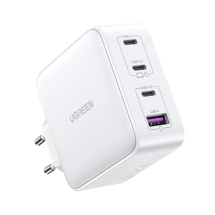 GaN Fast Charger 3xUSB C / USB 100W PPS Ugreen CD226 - White - Cell phone USB charger<<<HurtelXML
