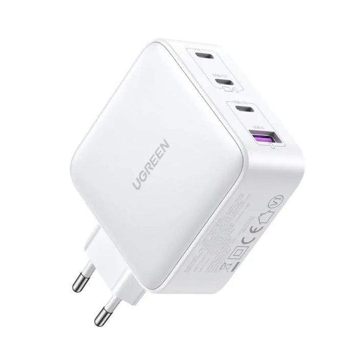 GaN Fast Charger 3xUSB C / USB 100W PPS Ugreen CD226 - White - Cell phone USB charger<<<HurtelXML