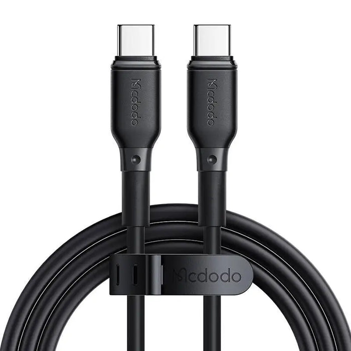 GaN Mcdodo CH-1543 network charger 2x USB-C 1x USB 67W + USB-C to USB-C 2m cable (black) - mains