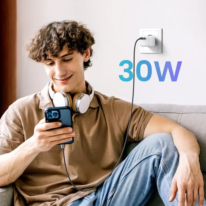 GaN USB C 30W PD Ugreen Nexode Mini fast charger - white - Cell phone USB charger<<<HurtelXML