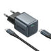 GaN Vention USB-C 20W Charger + USB-C-L 1m Cable (Gray) - mains chargers<<<Chargers<<<GSM Accessories<<<InnproXML