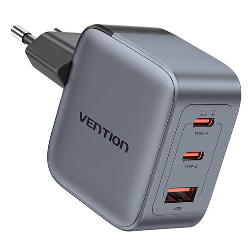 GaN Vention USB-C + C + A 70W Charger (Gray) - mains chargers<<<Chargers<<<GSM Accessories<<<InnproXML&&&Електроника