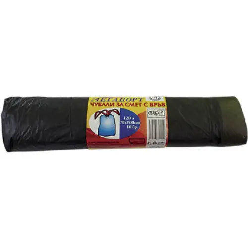 GARBAGE BAGS 120L 10 NUMBERS 20 MICRON MEGAPORT - Кошове и торби за отпадъци<<<Домашни потреби<<<Кухня<<<Praktiker