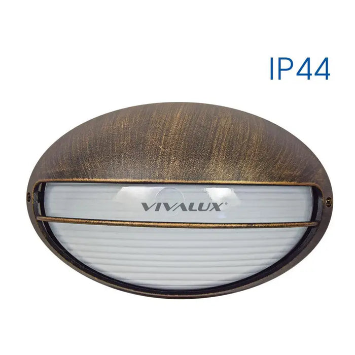 GARDEN FLIGHT E27 IP44 ANTIQUE GOLD VIVALUX PETRA - Фасадни тела<<<Външно осветление<<<Осветление<<<Praktiker&&&Фасадни